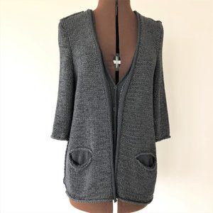 Annette Görtz Grey Knit Cardigan Size L